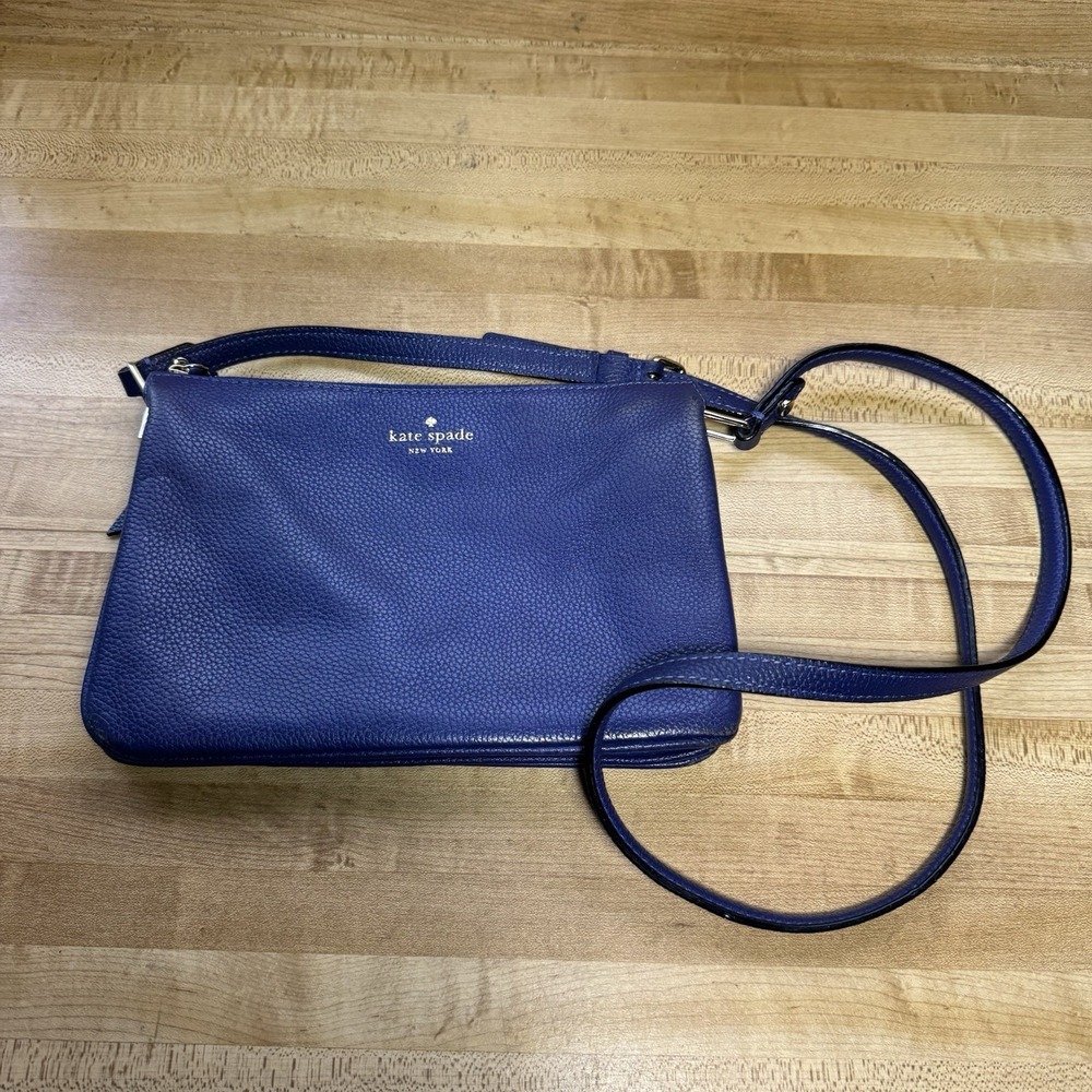 Kate Spade New York Mulberry Street Madelyne Crossbody Handbag Bag Purse Blue